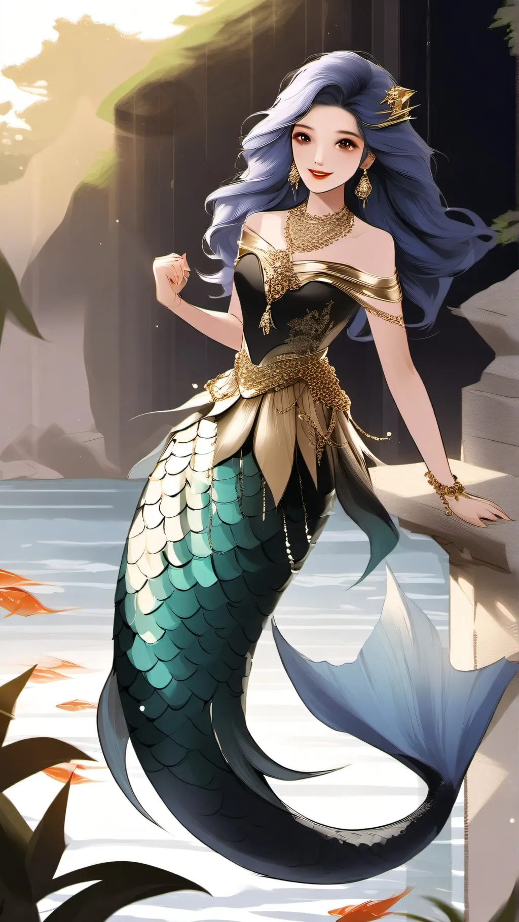 ai character: uppermoons freeday background