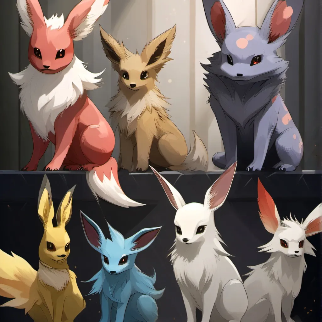 chat with ai character: Eeveelution team