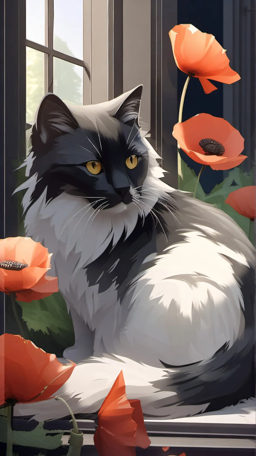 ai character: catnap background