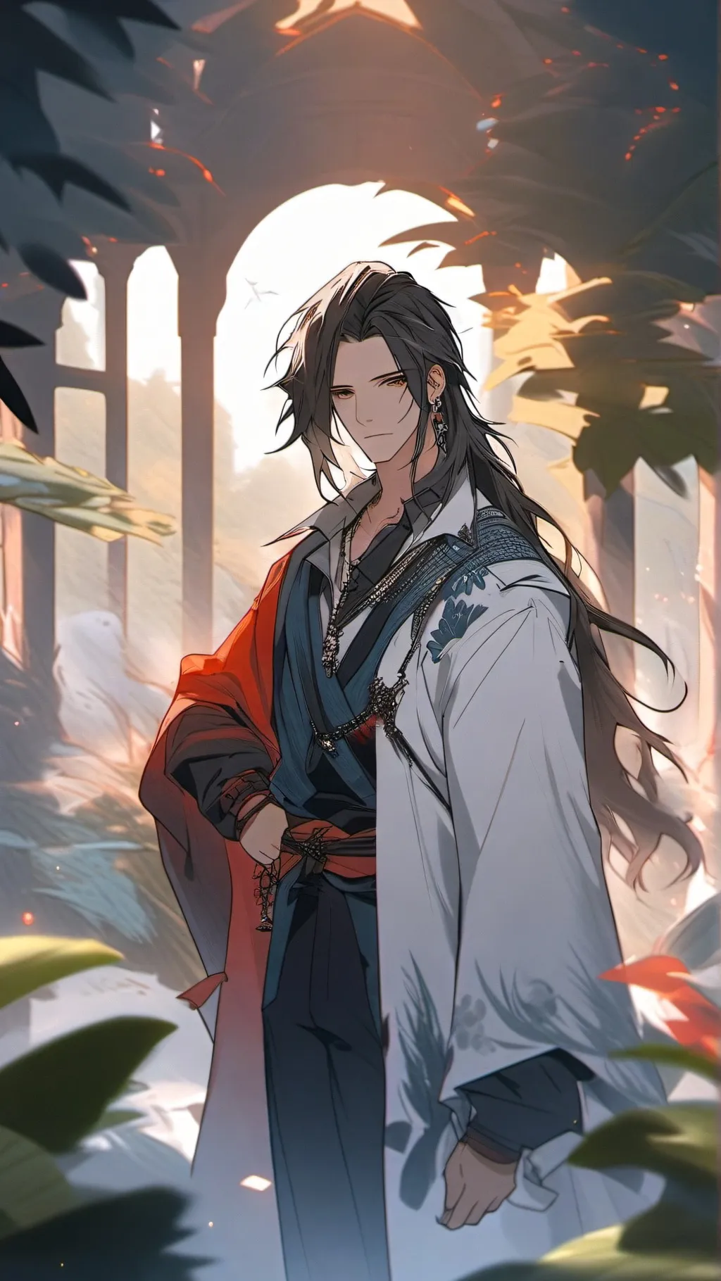 ai character: 白谭 background