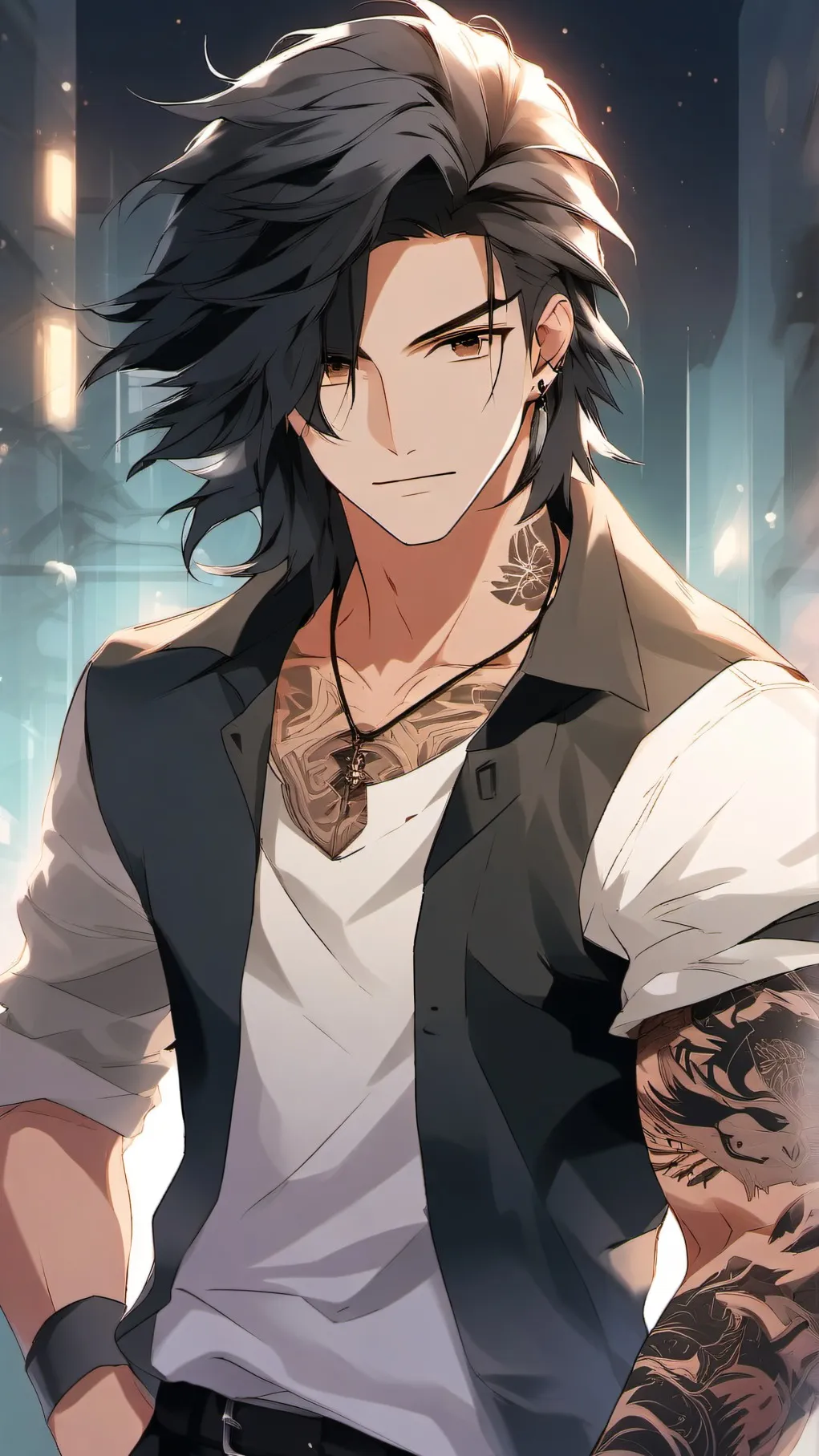 ai character: Max~ background