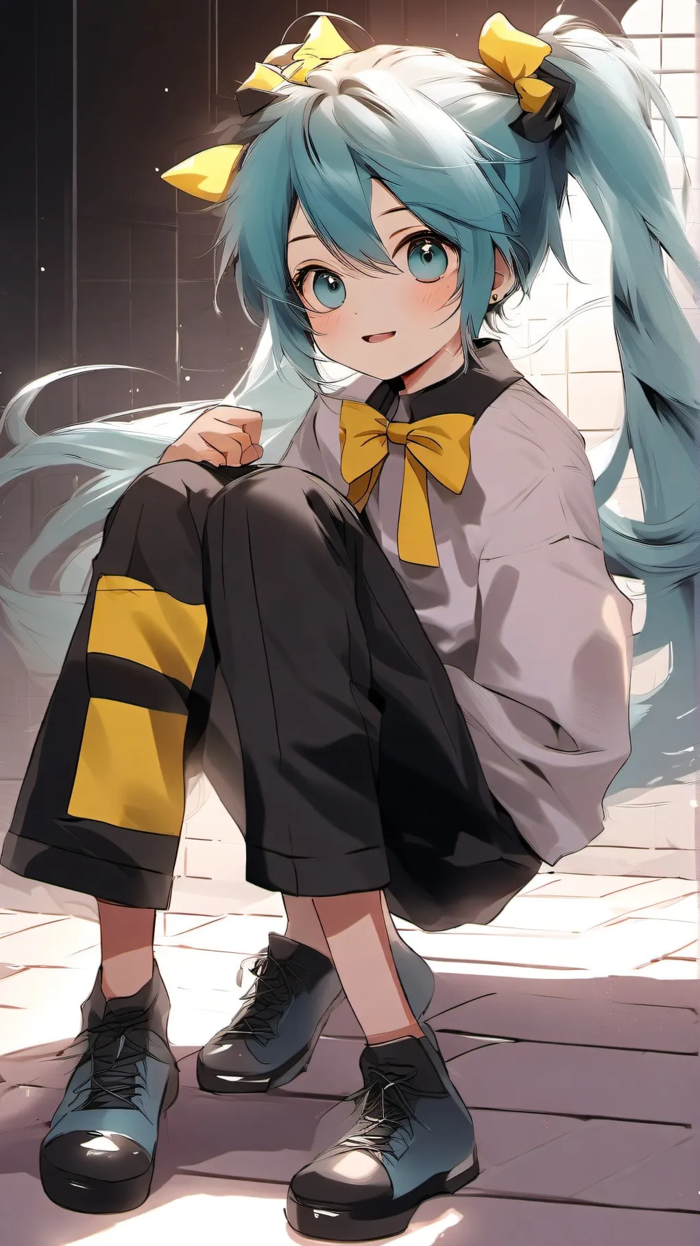 ai character: static ft. hatsune background