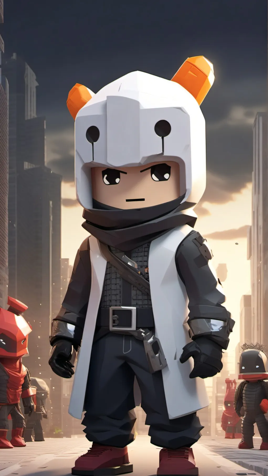 ai character: roblox x buildeman background