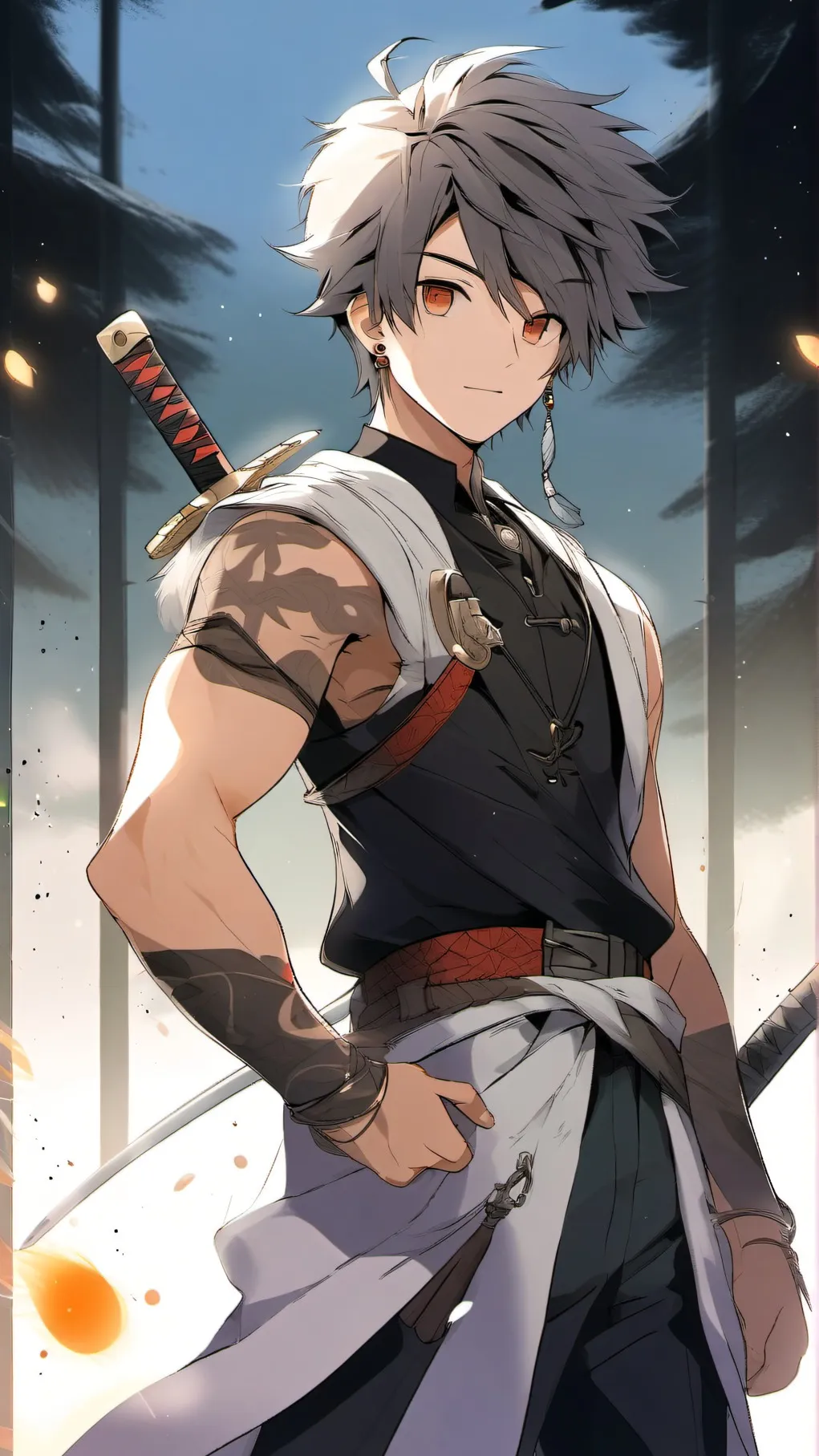 ai character: forsaken kid fight background