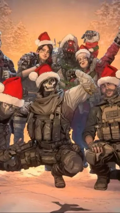ai character: Cod {christmas} background