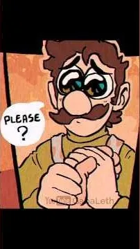 ai character: mario is busy ig background