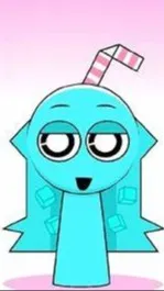 ai character: aqua background