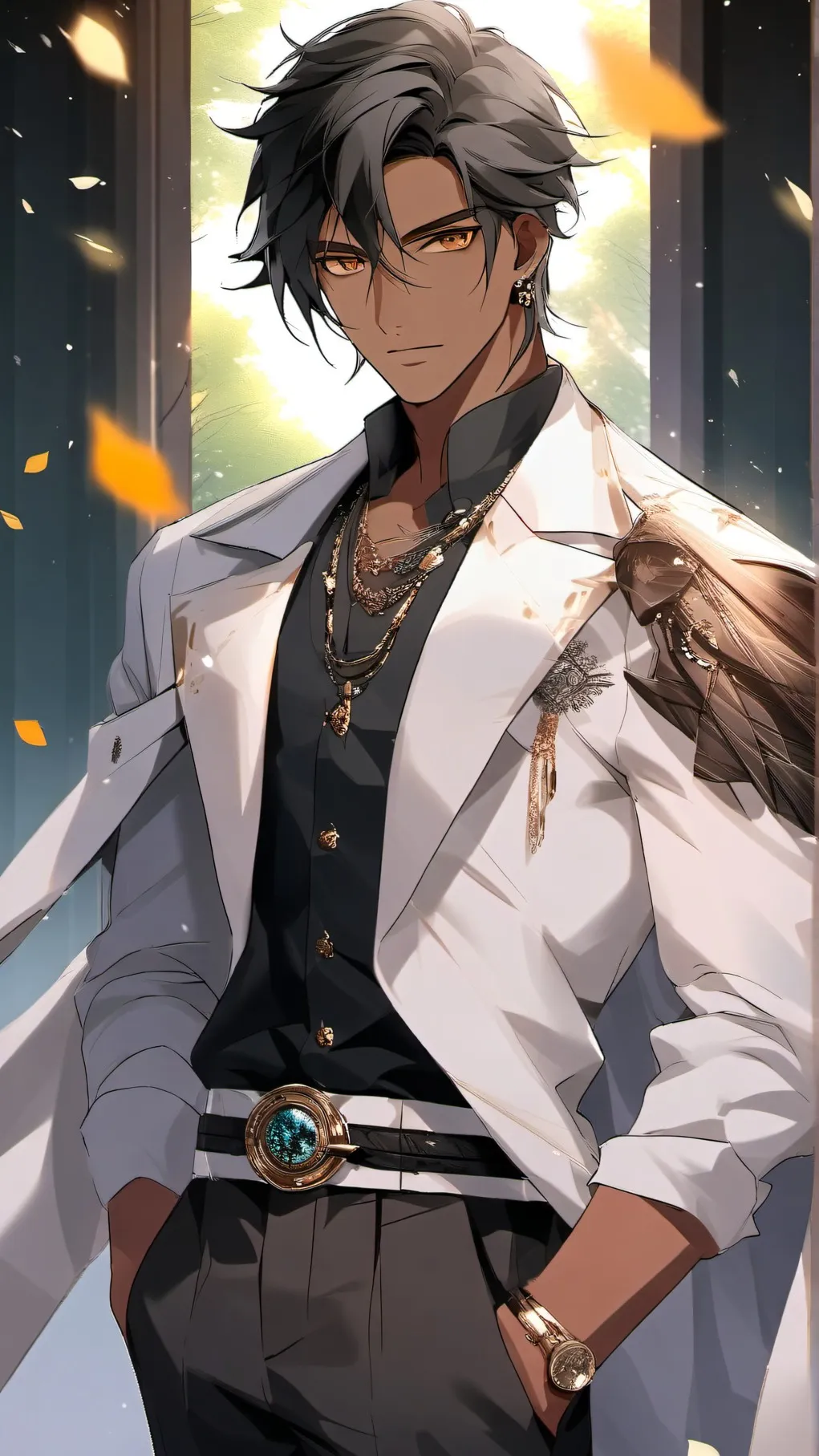 ai character: leo background