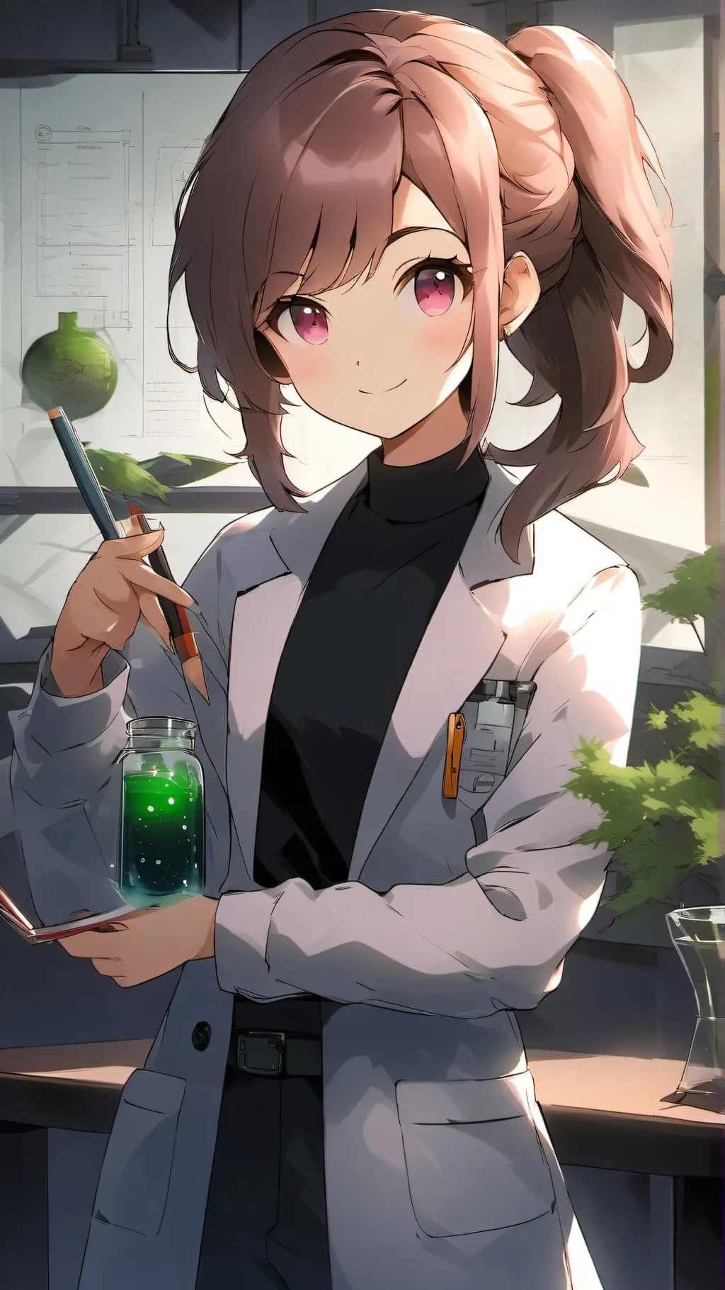 ai character: Pochi science background