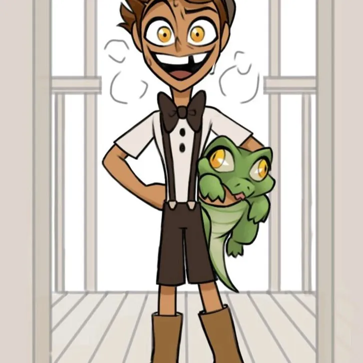 chat with ai character: Kid Alastor :3