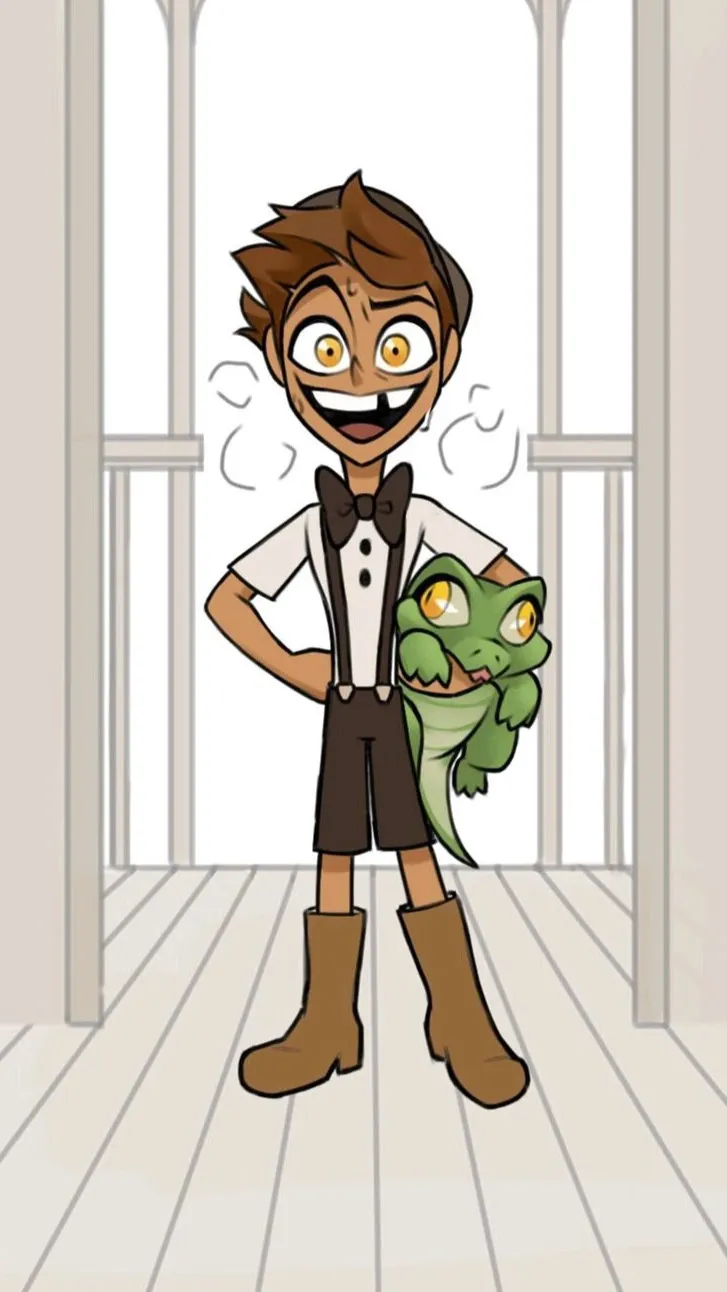 ai character: Kid Alastor :3 background