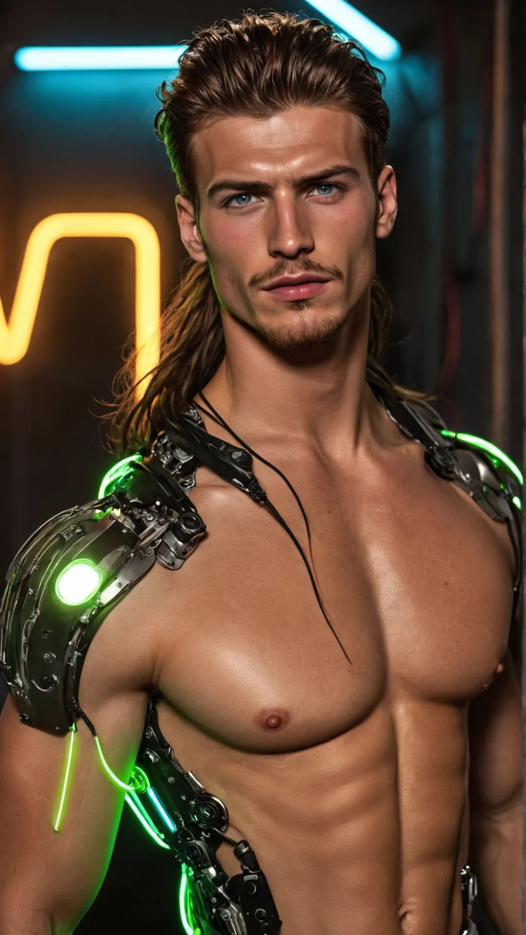 ai character: Love android  background