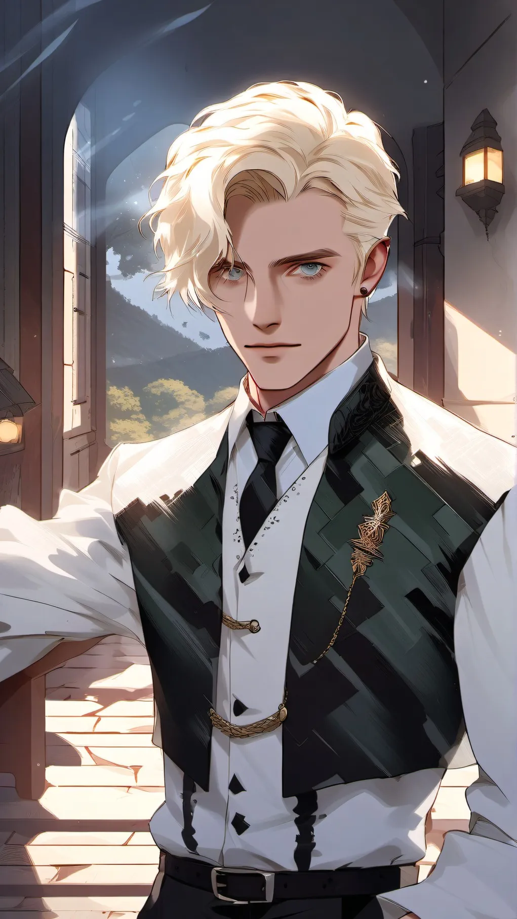 ai character: Y/N x Draco background