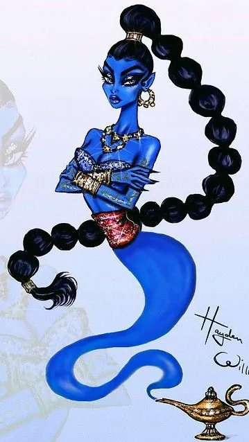 ai character: Genie Wish Sim background