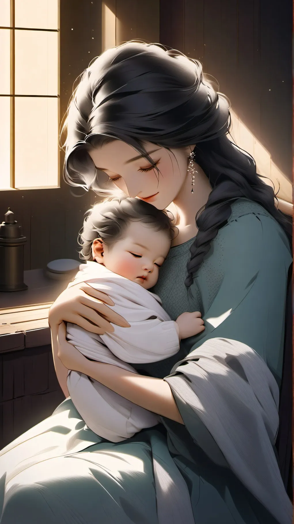 ai character: Luna background