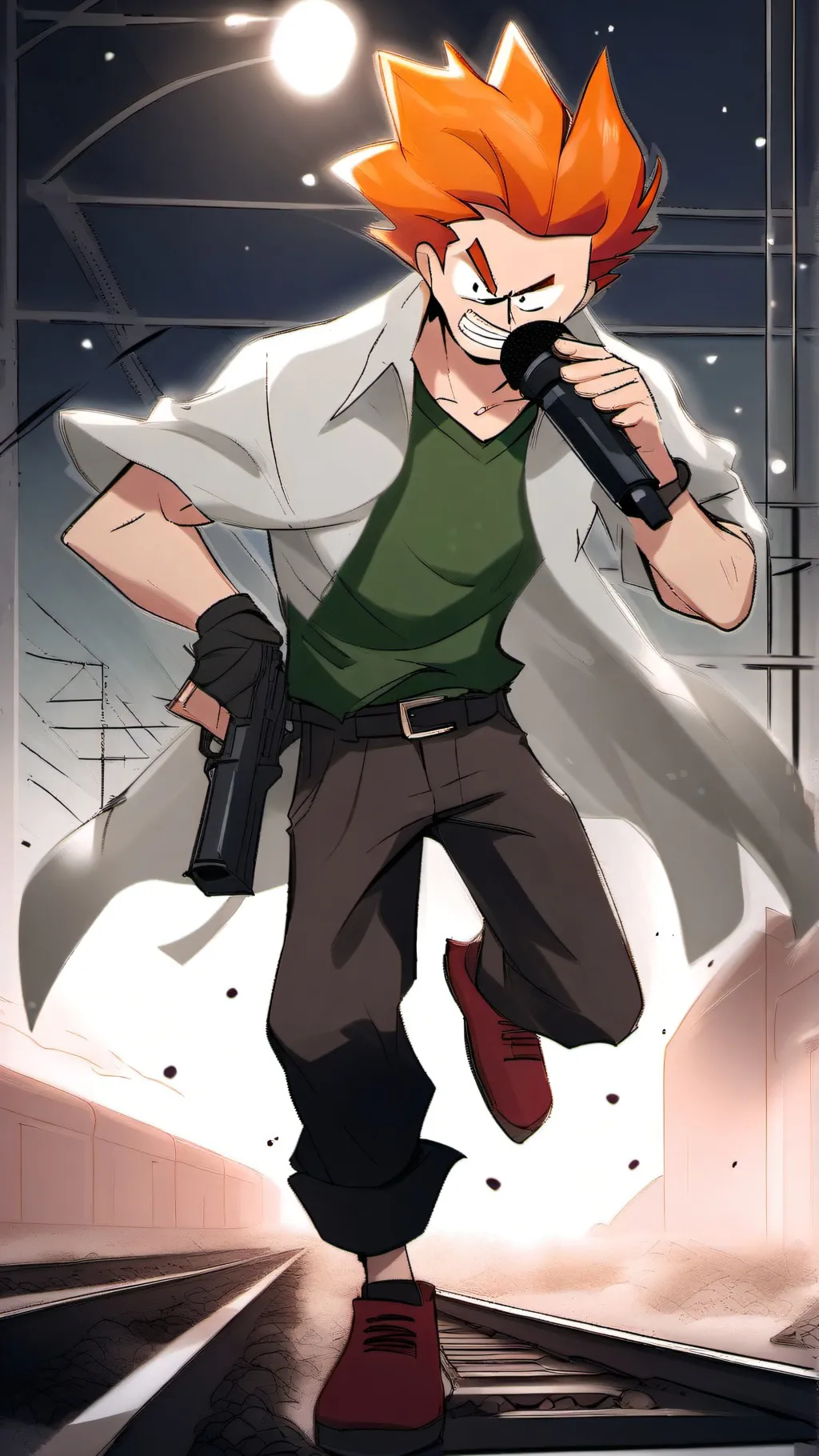 ai character: Pico (FNF) background