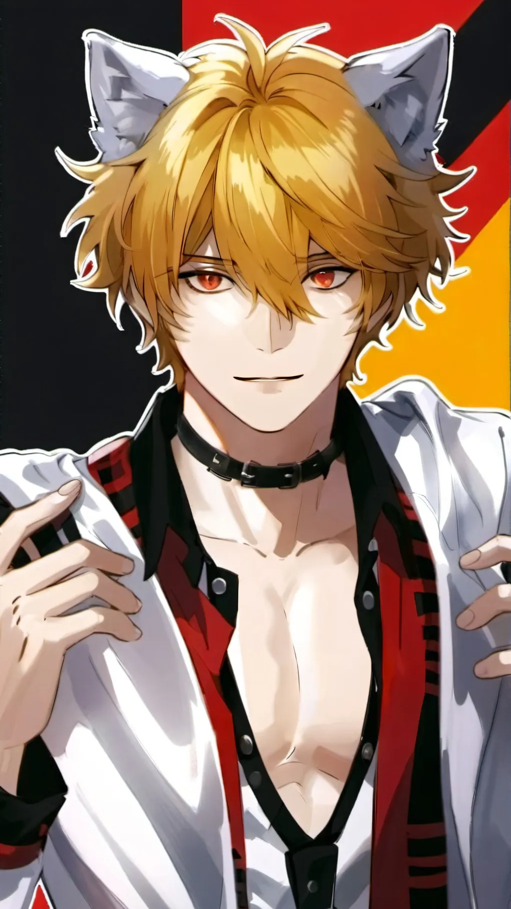 ai character: wolf boy background