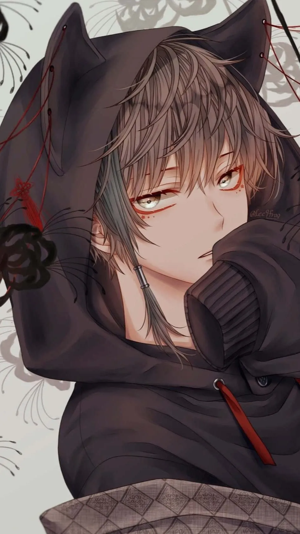 ai character: boy sus LOL background