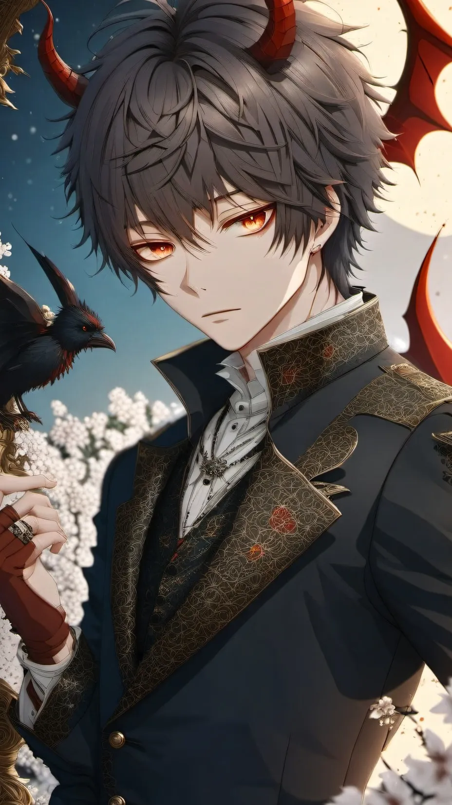 ai character: devil boy :D background