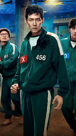 ai character: squid game  background