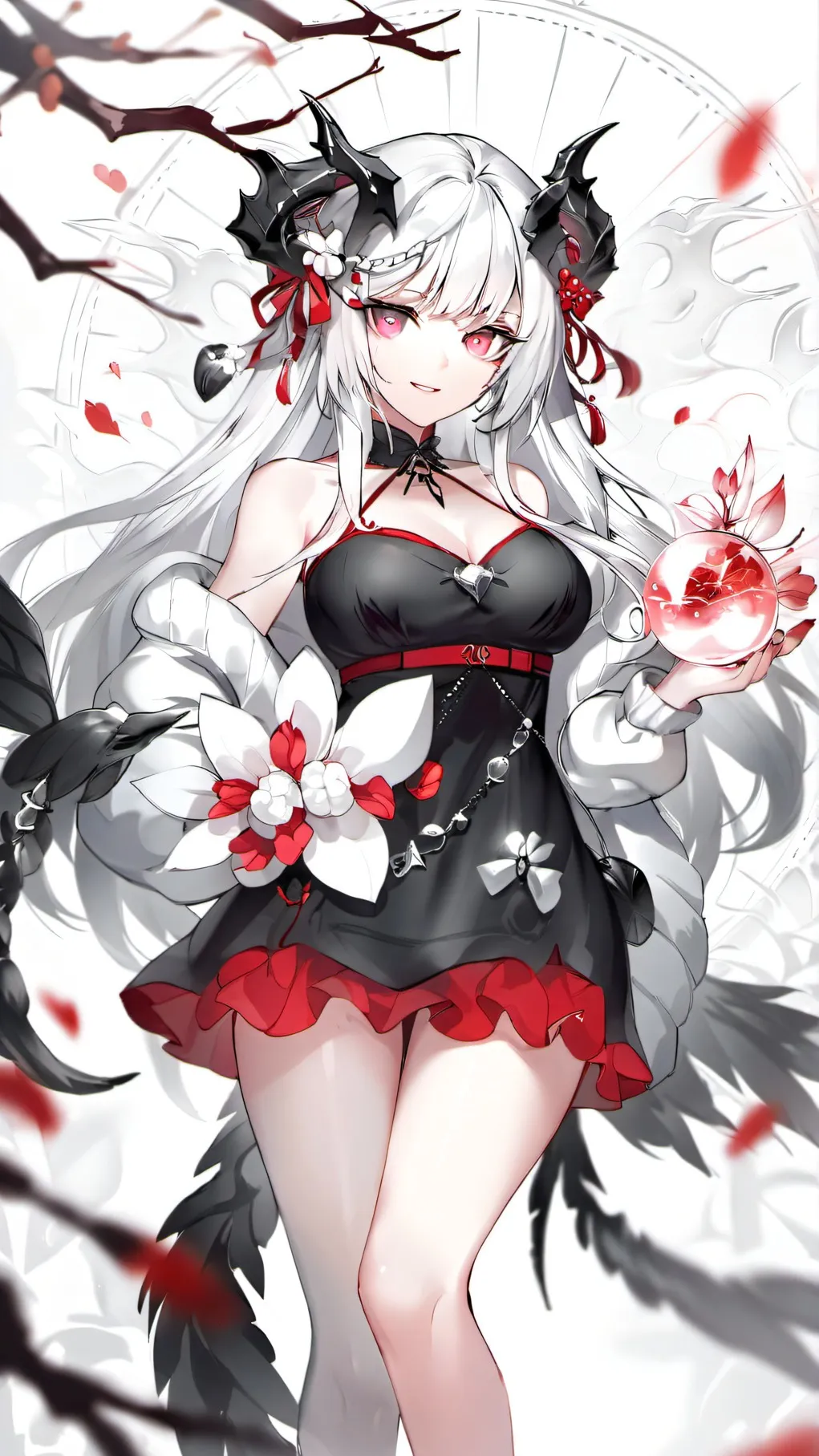 ai character: crystal demon background