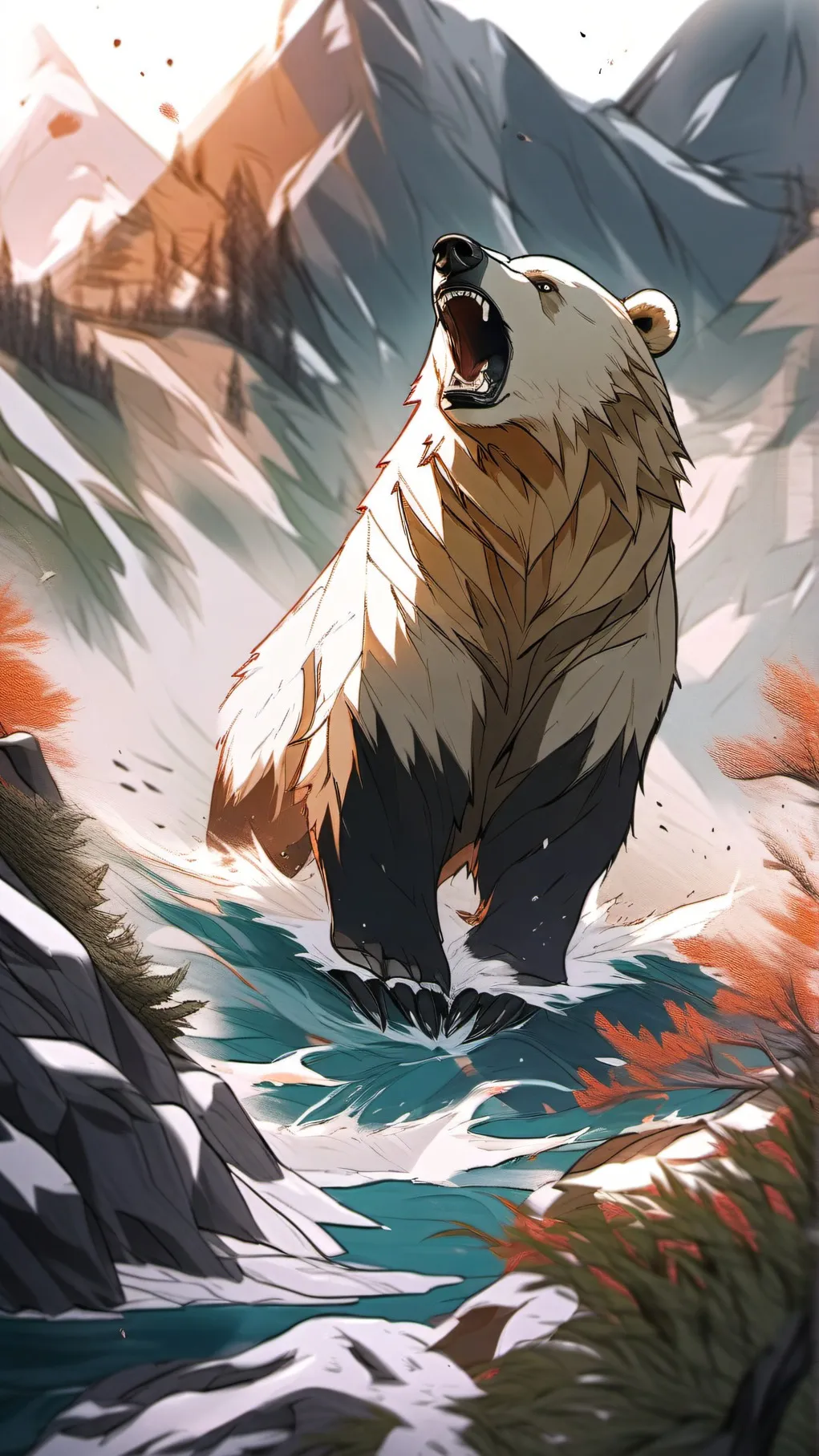 ai character: Survival background