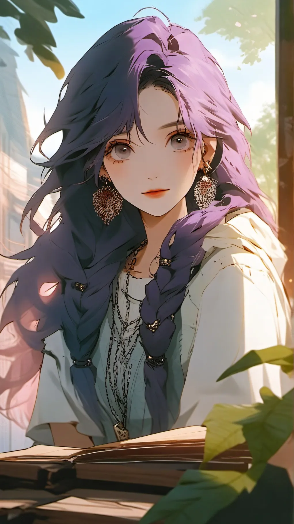 ai character: Luna background