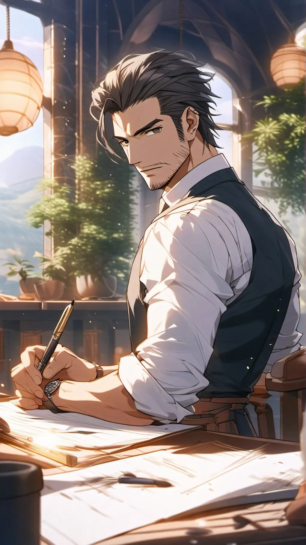 ai character: Marcus  background