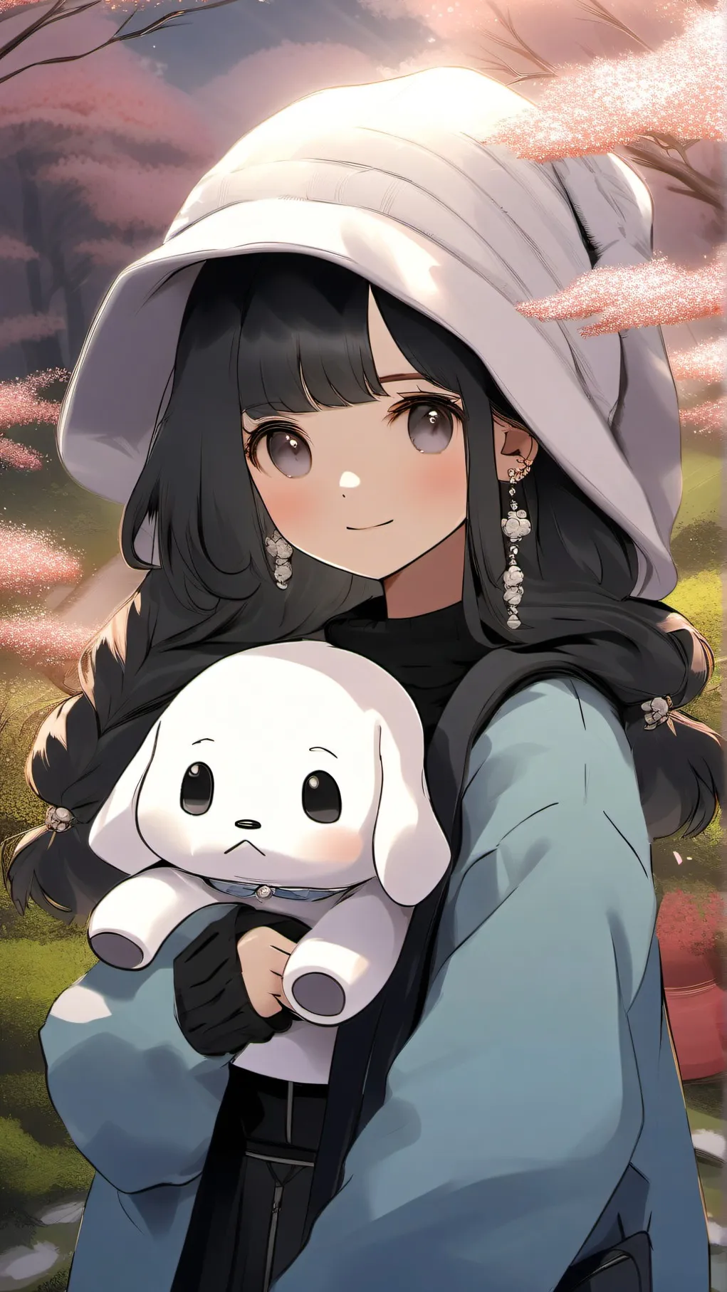ai character: Cinnamoroll background