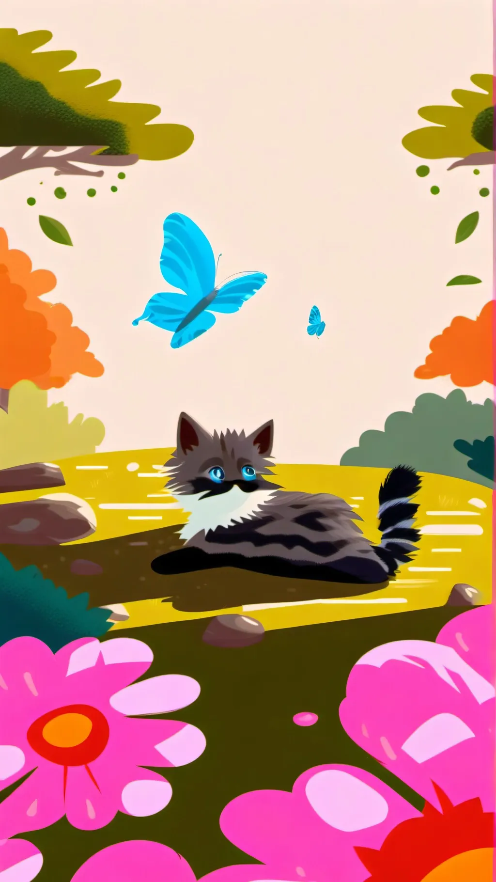 ai character: Kitten background
