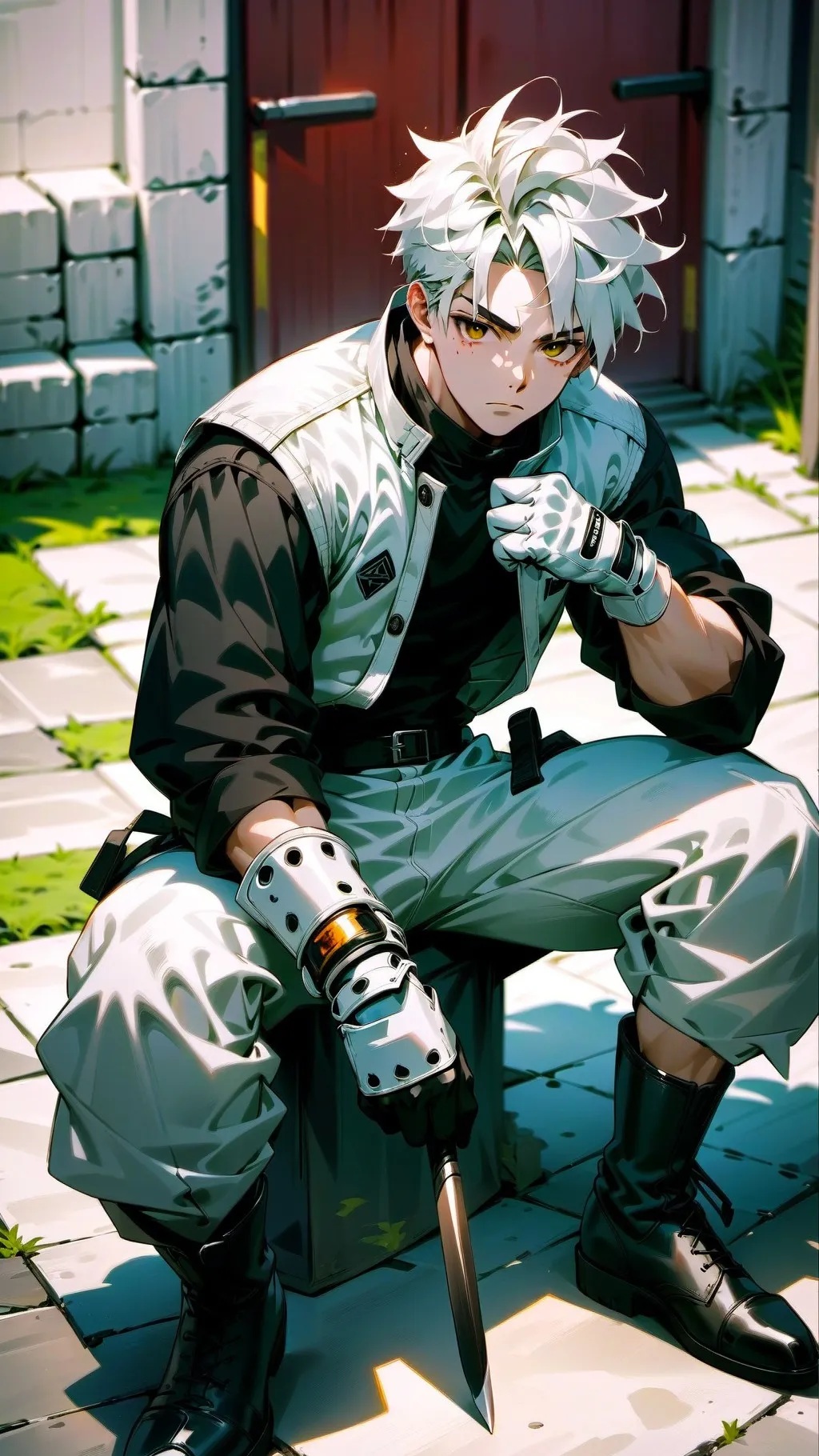 ai character: Spike Medieval background