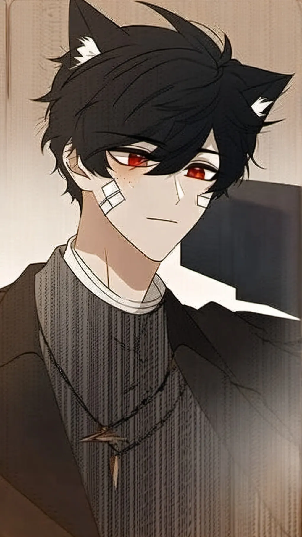 ai character: neko leo background