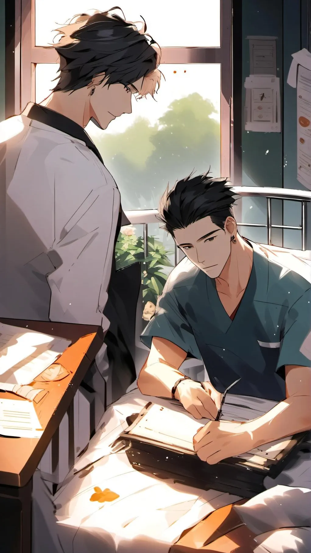 ai character: controling dad background