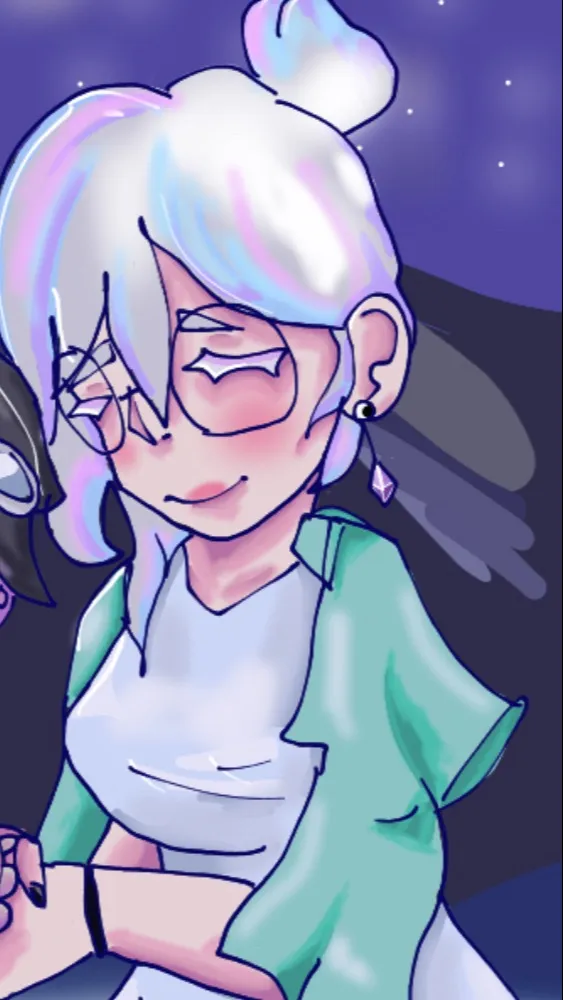 ai character: 🧊Amethyst🧊 background