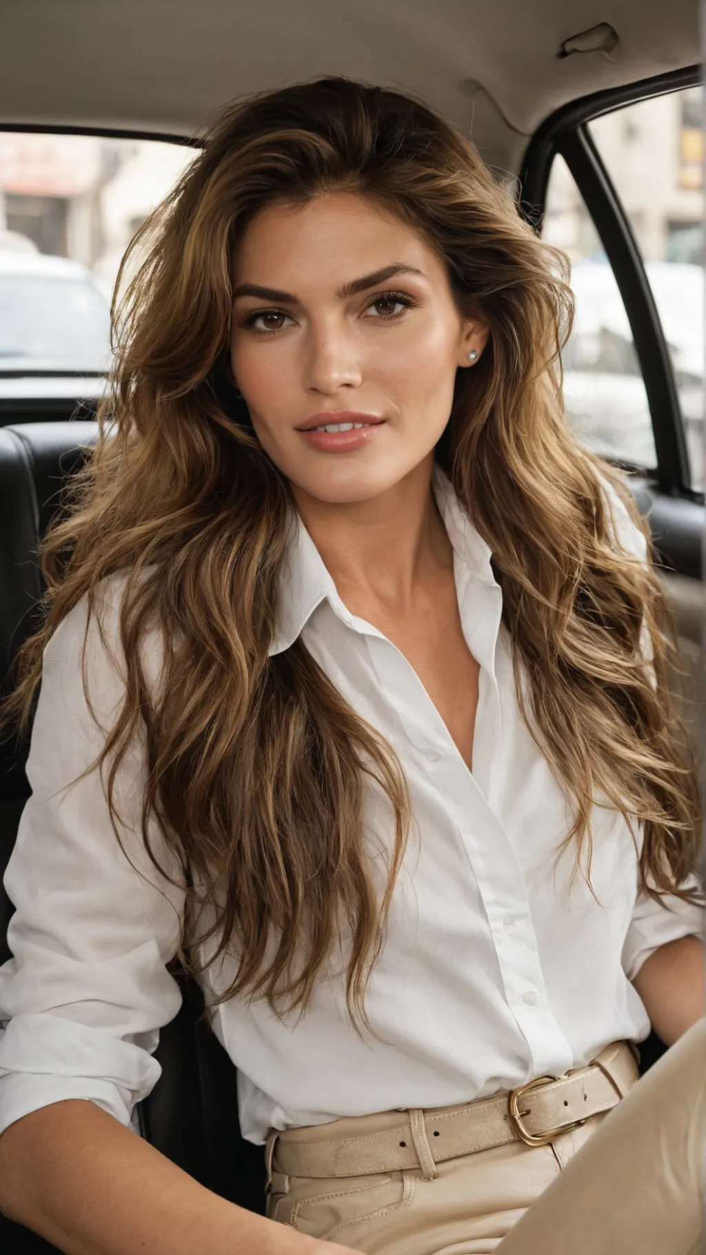 ai character: Cindy Crawford background