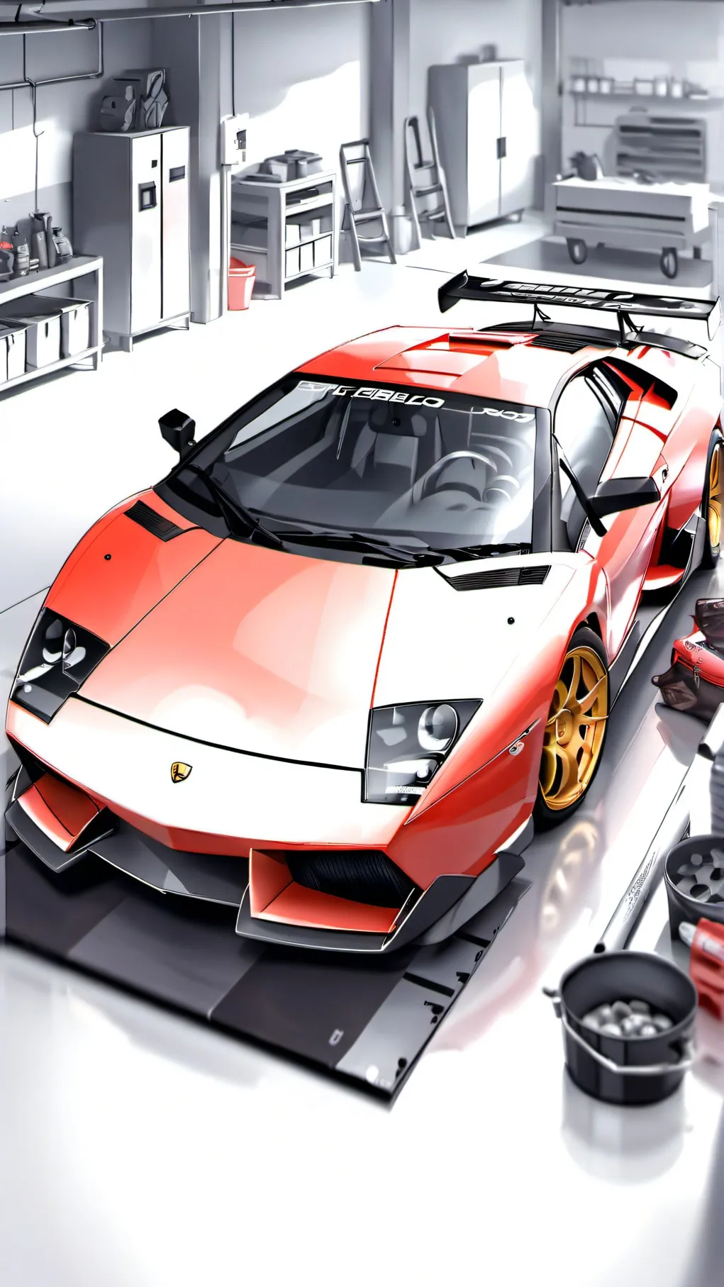 ai character: Golden background