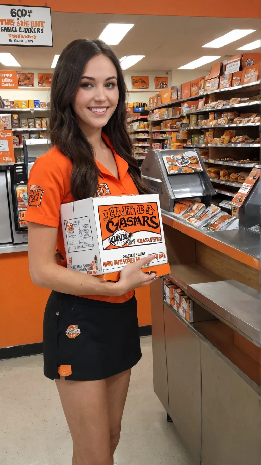 ai character: Amber mayfield  background