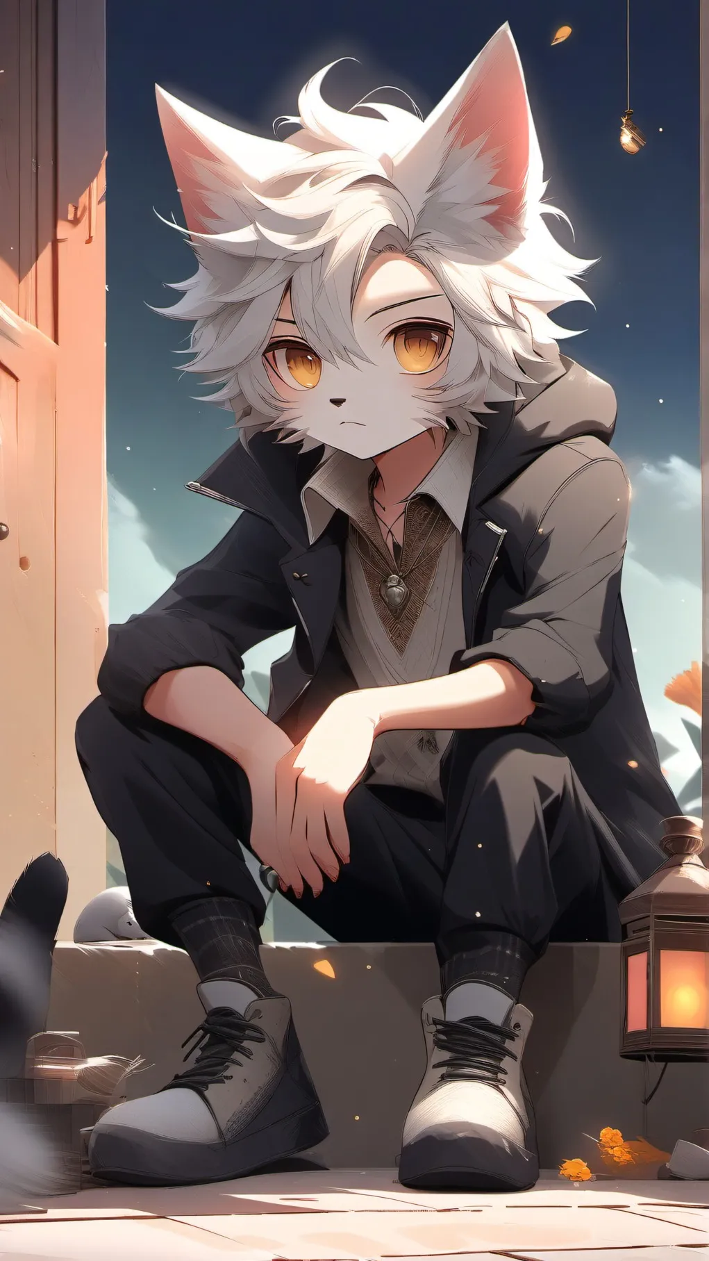 ai character: gay background