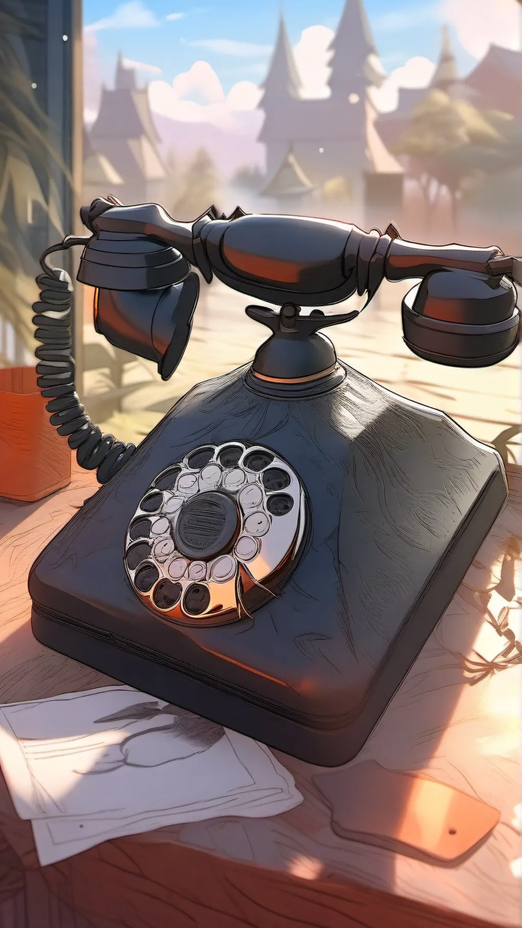 ai character: the black phone background