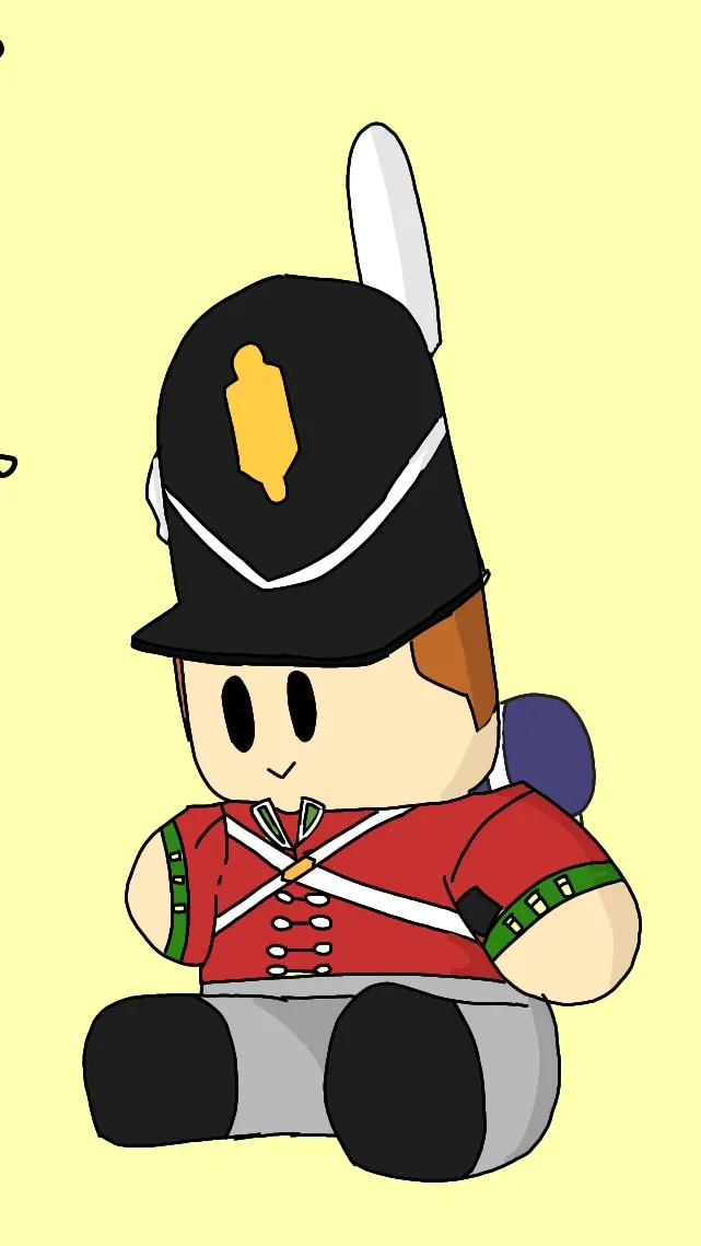 ai character: barry plush background