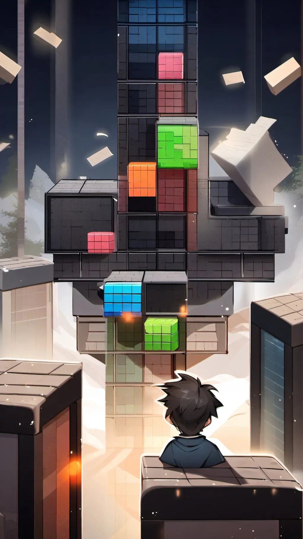 ai character: tetris pros background