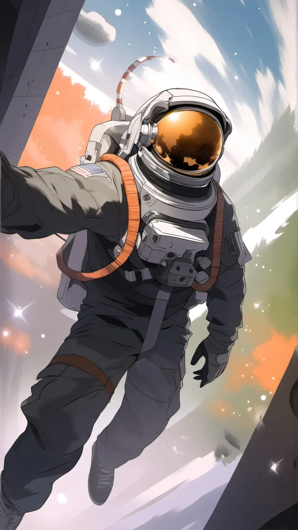 ai character: astronaut background