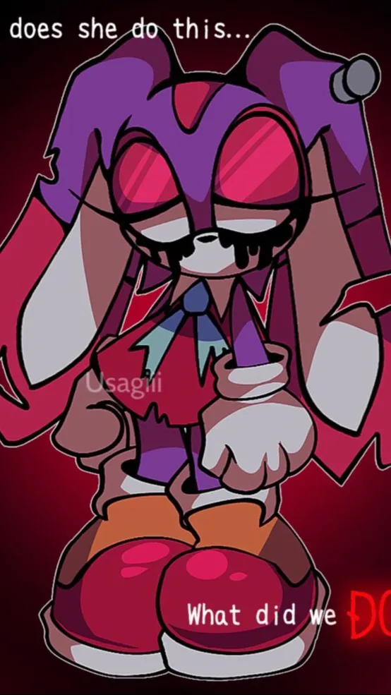 ai character: Cream  E.X.E background