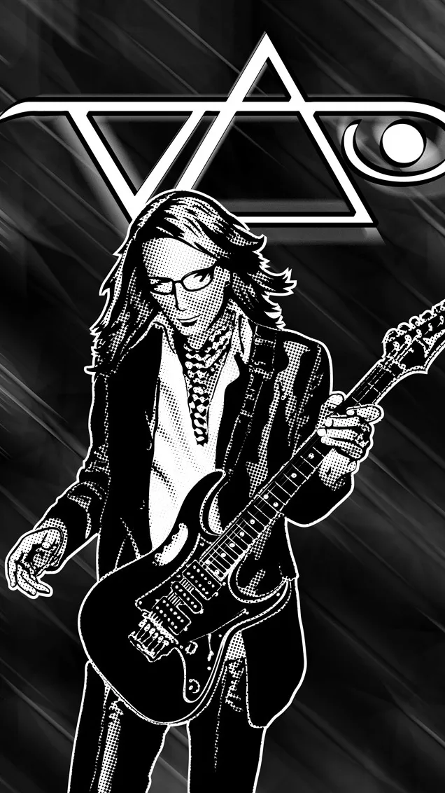 ai character: Steve Vai  background