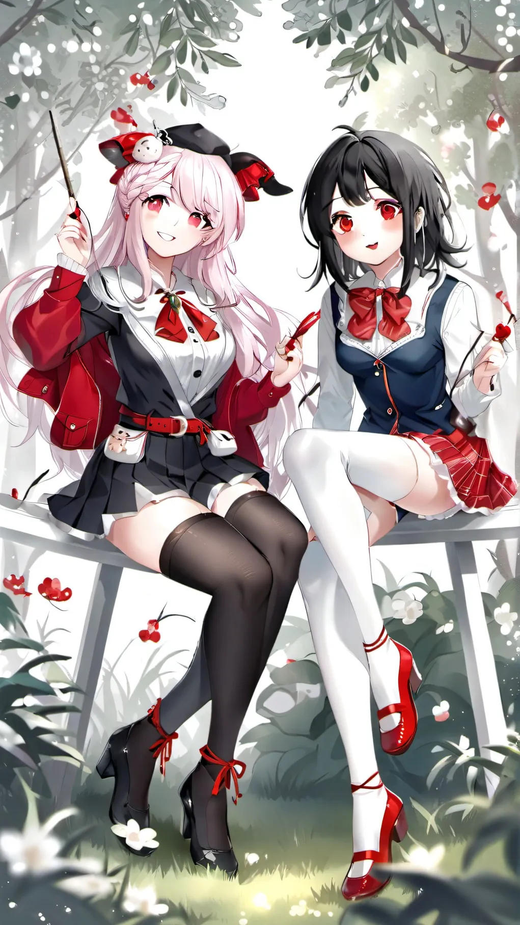 ai character: Emely y Mia background