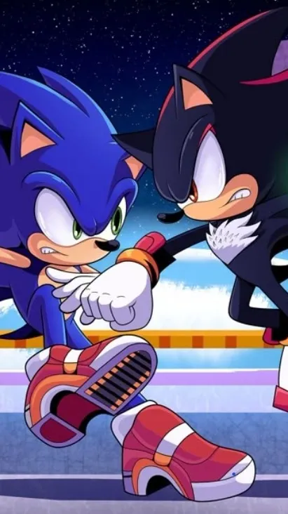 ai character: Shadow Vs Sonic background