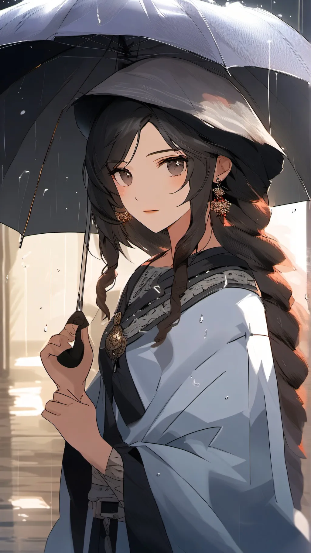 ai character: Rain but dw!  background