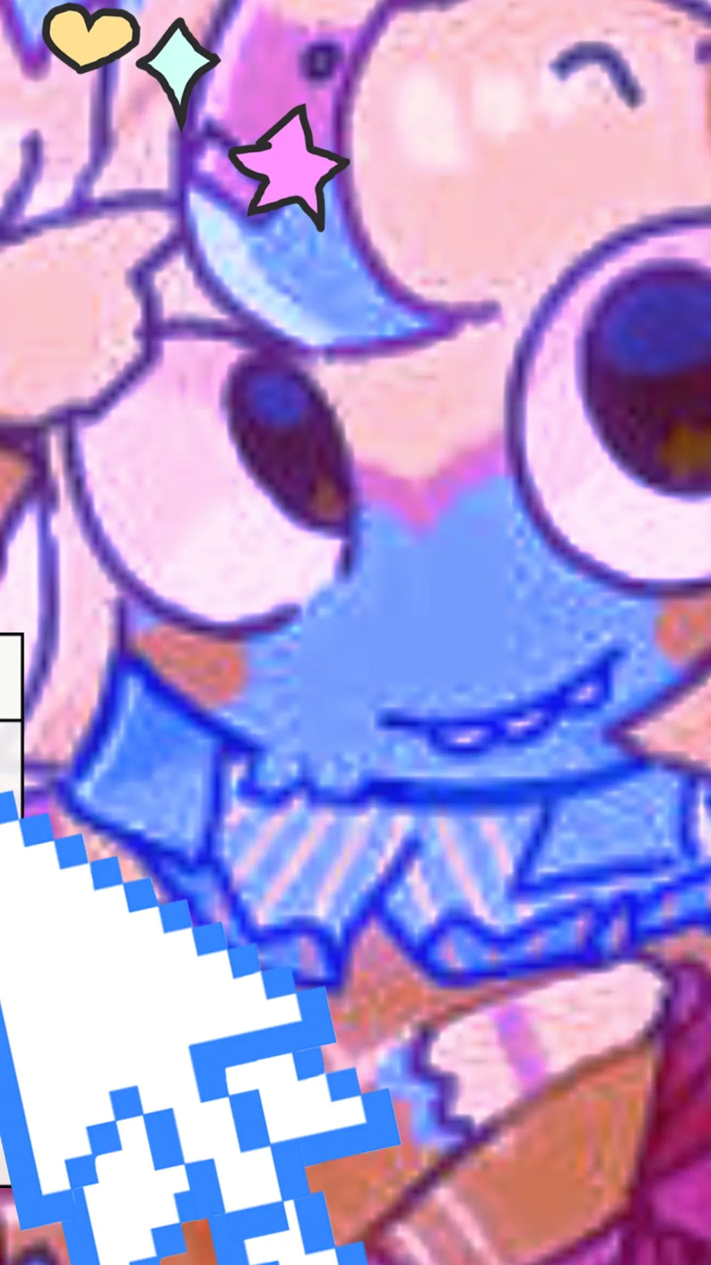 ai character: dw girls sleepover background