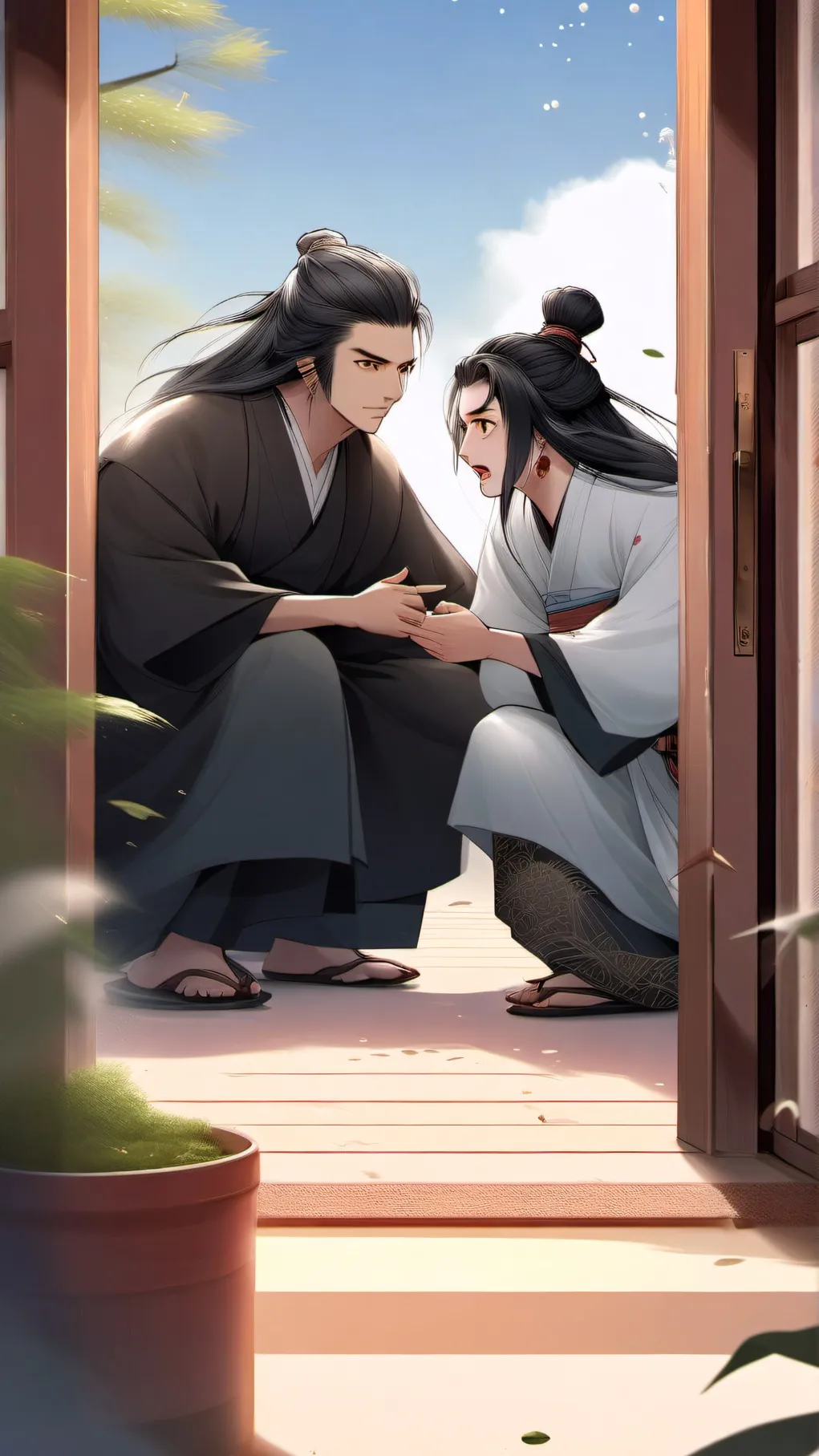 ai character: genya and sanemi background