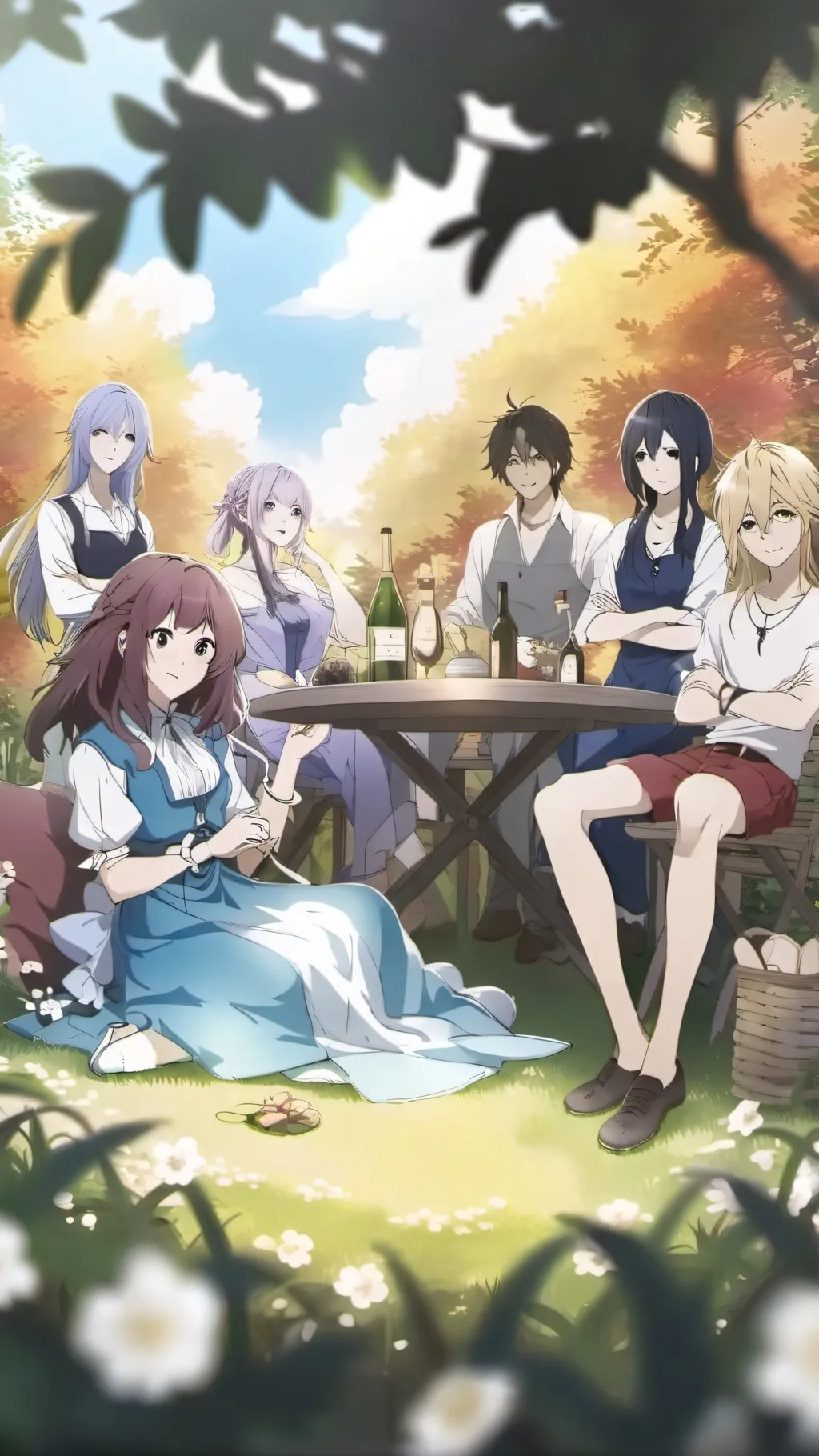 ai character: Spin the bottle background